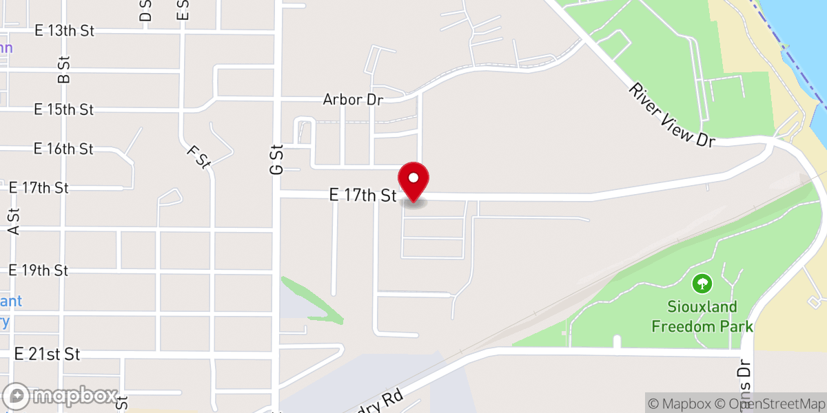 Map showing location of The Arbors Apartment Homes