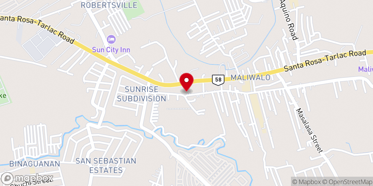 Map showing location of C7 Lighthouse Baptist Bible Church -Tatlac Mission