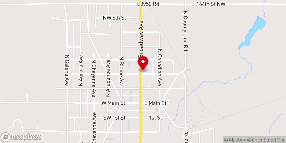 Map showing location of Chief Cornerstone Baptist Church