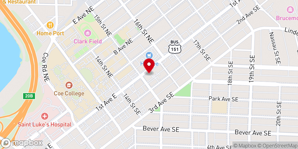 Map showing location of The Light Of The World Church