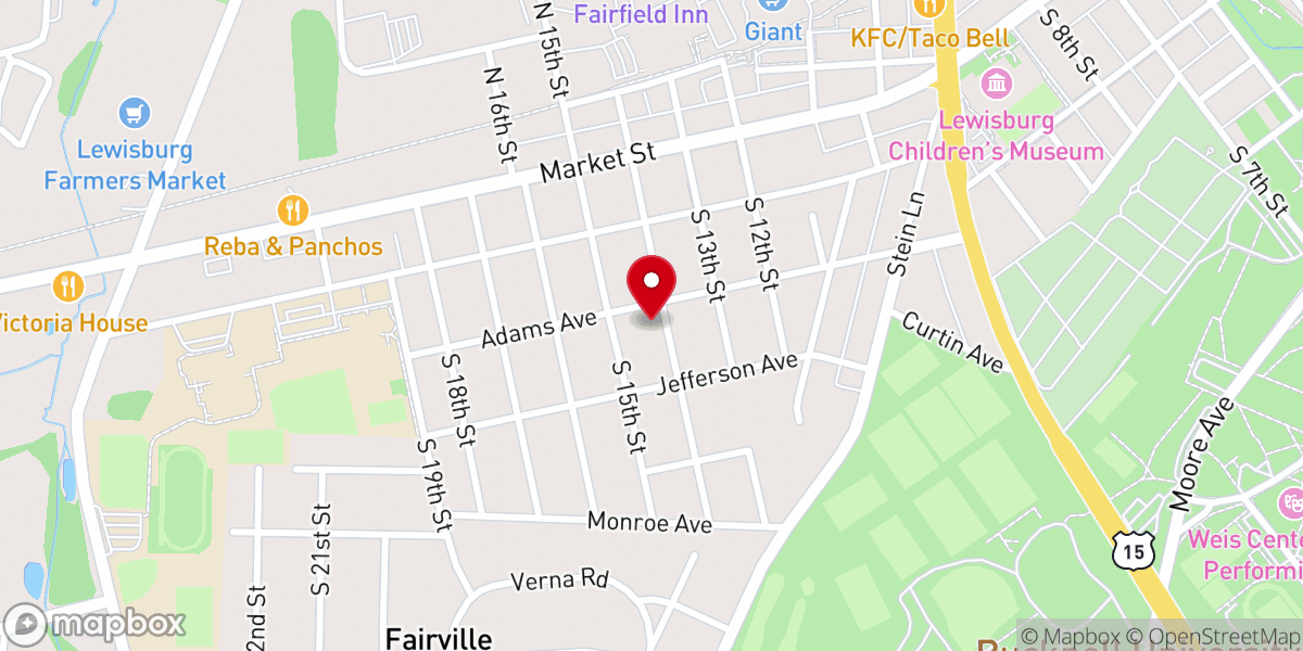 Map showing location of New Hope Lutheran Brethren Church