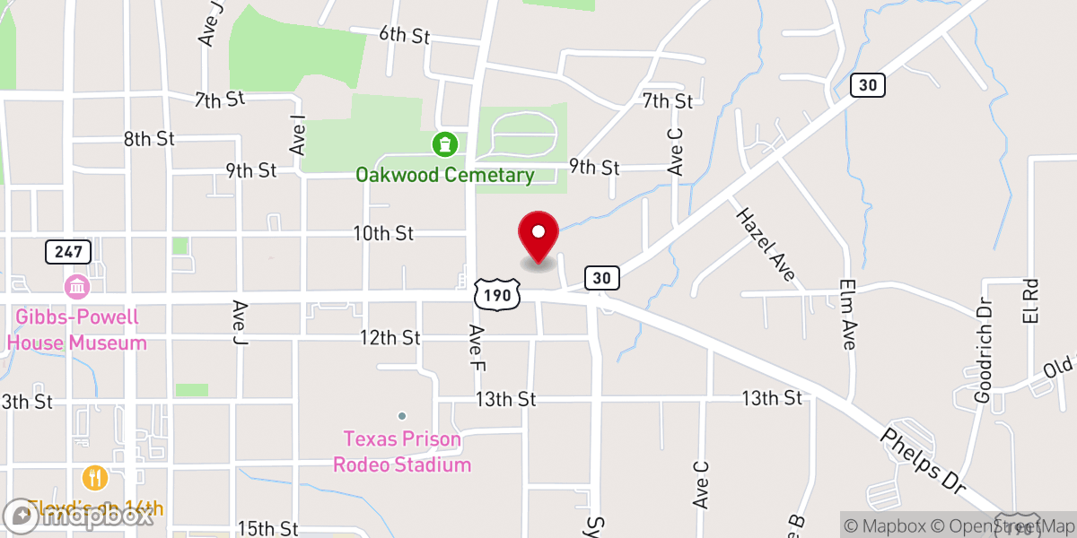 Map showing location of Greater Zion Missionary Baptist Church Family Life Center