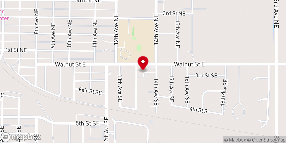Map showing location of Bethel Church