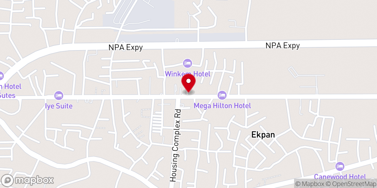 Map showing location of RCCG Messiah Youth Parish