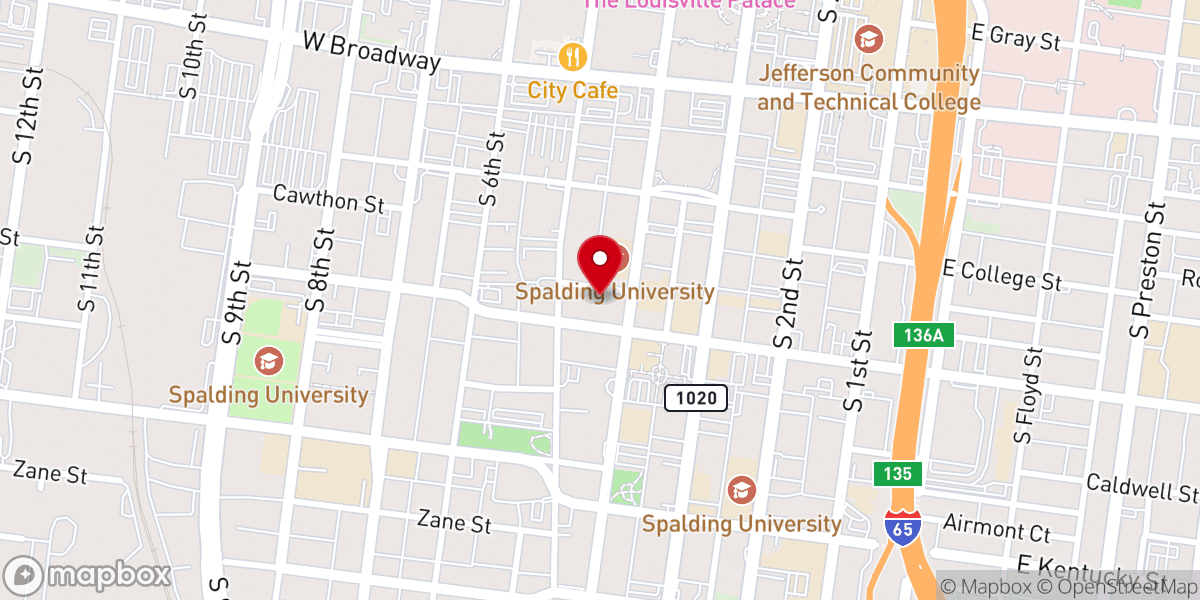 Map showing location of Immanuel Baptist Church