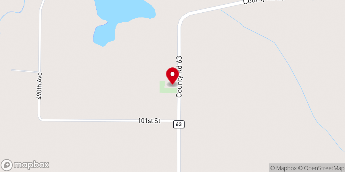 Map showing location of St James Lutheran Church