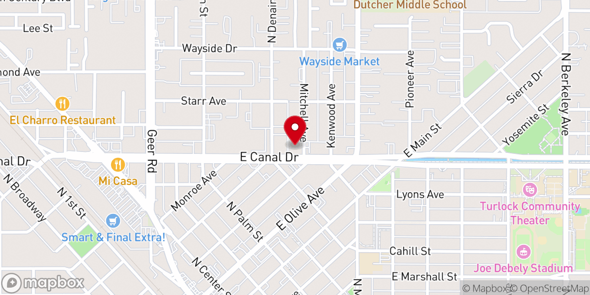 Map showing location of Enclave Community Church - Food Distribution Center