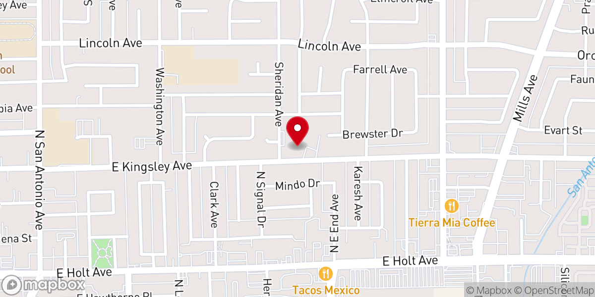 Map showing location of Cursillo House