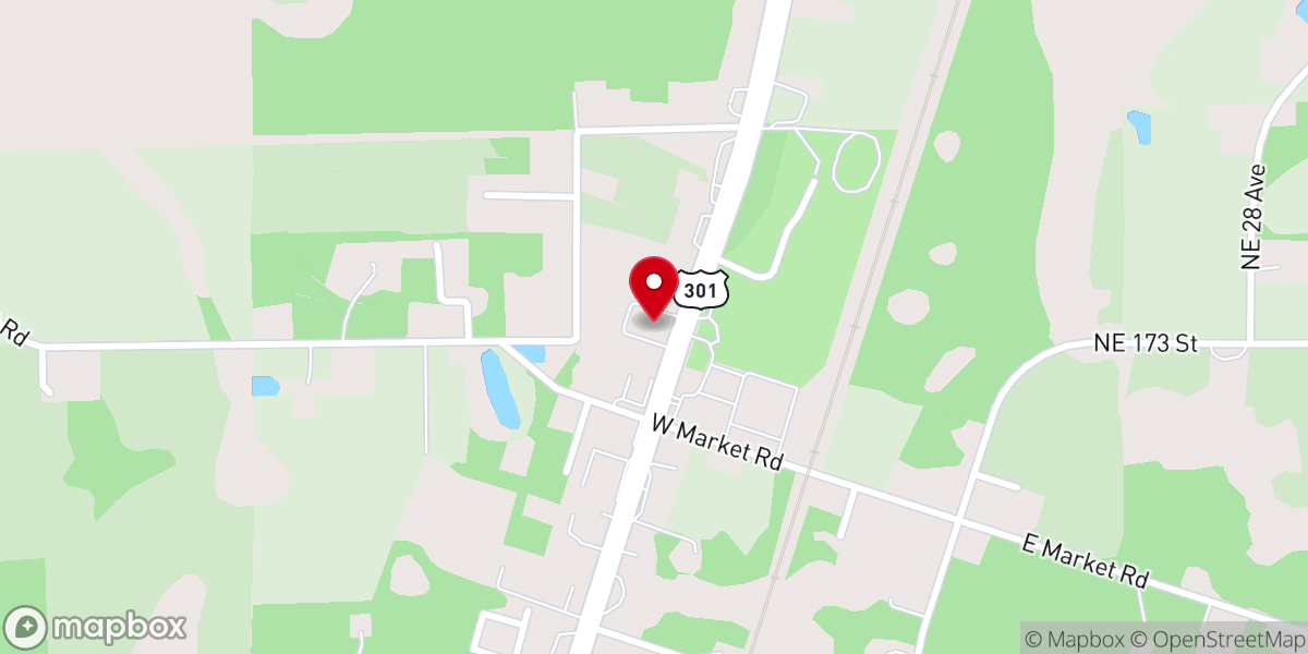 Map showing location of River of Life Church