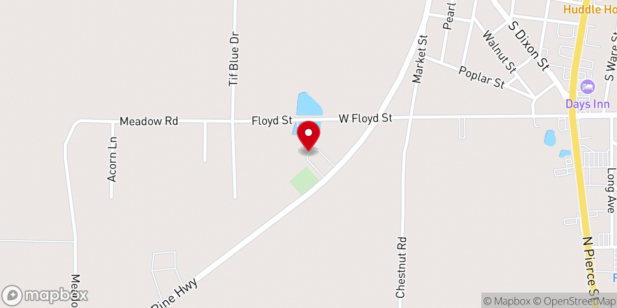 Map showing location of New Vision Methodist Church