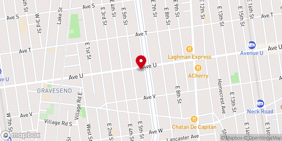 Map showing location of Congregation Beth Yosef