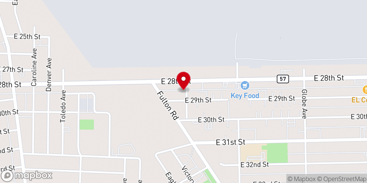 Map showing location of Shiloh East Missionary Baptist Church