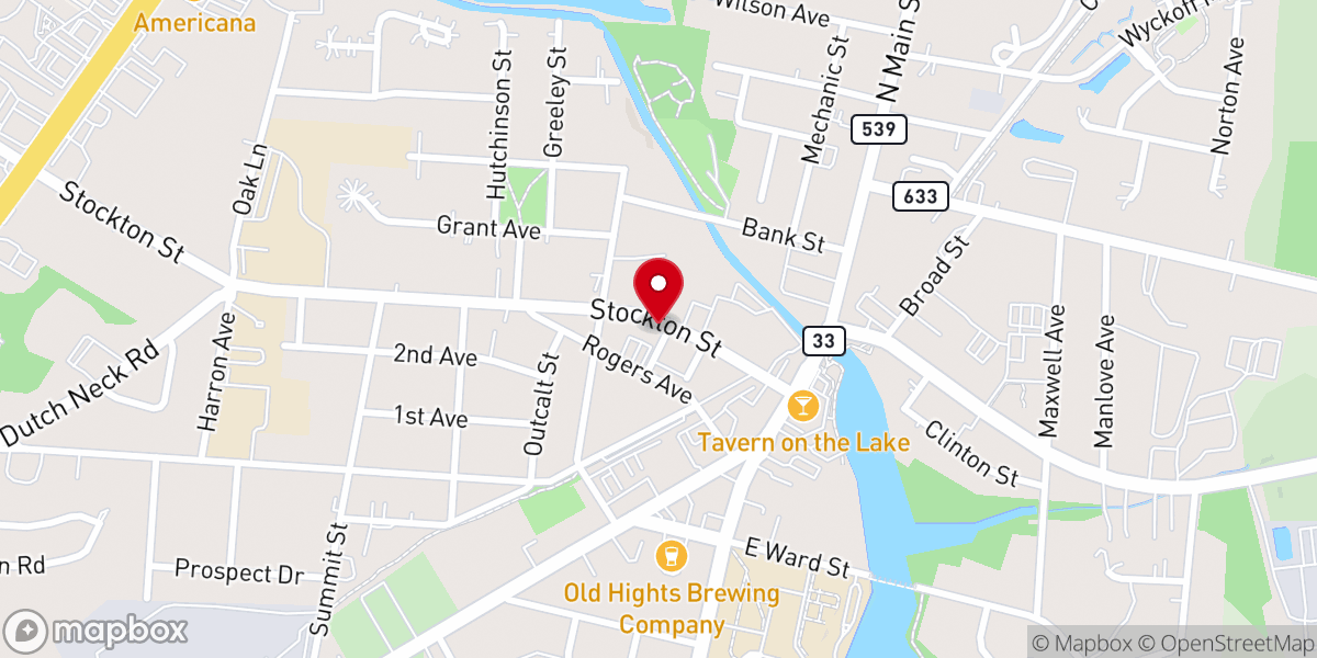 Map showing location of First United Methodist Church
