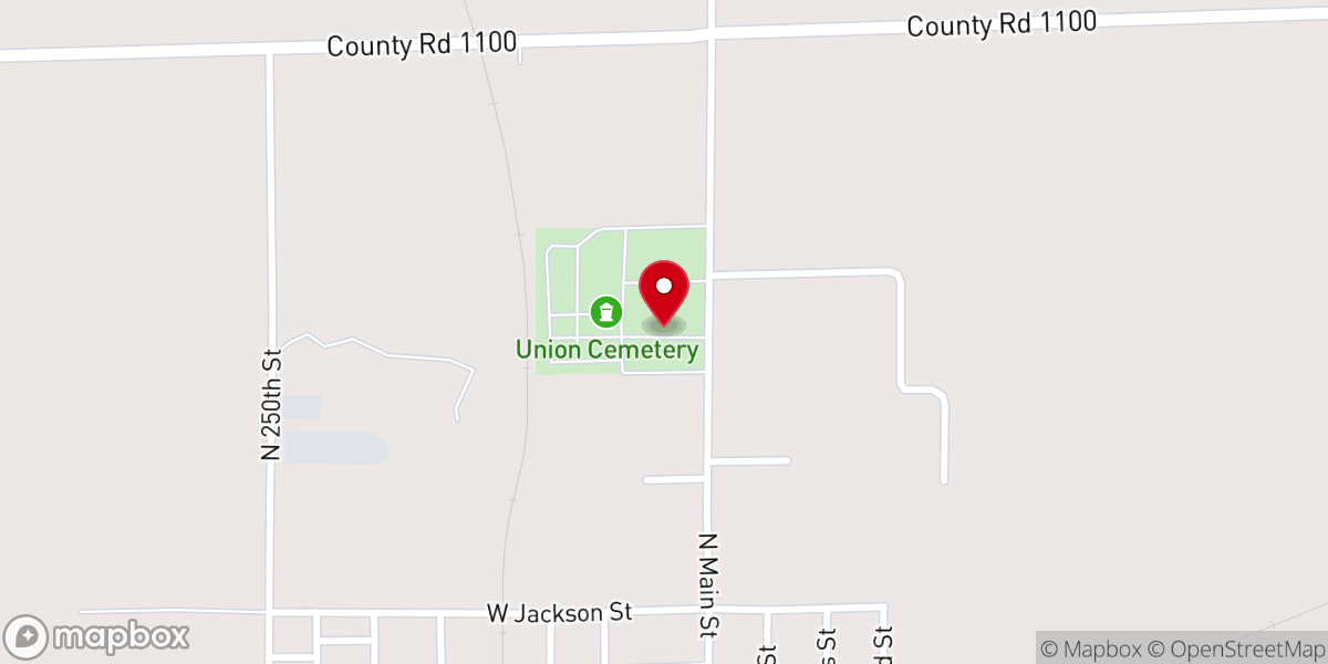 Map showing location of Altamont Veterans Memorial