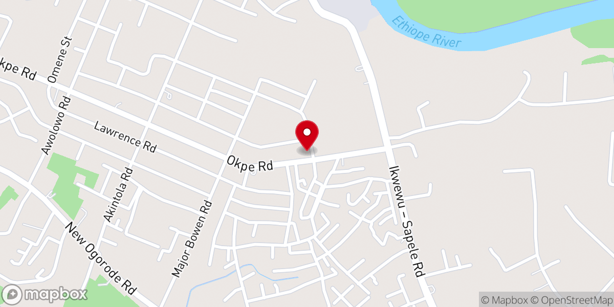 Map showing location of Assemblies of God Branch 2