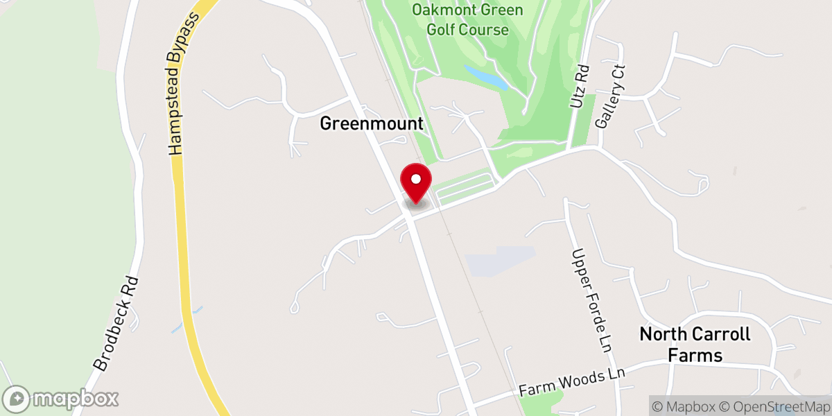 Map showing location of NCCP Greenmount United Methodist Church