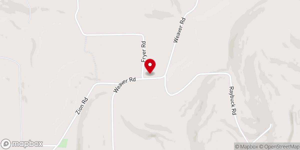 Map showing location of Bethlehem Lutheran Church