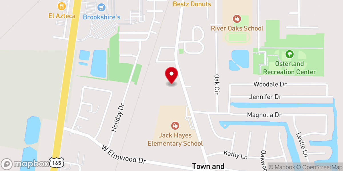 Map showing location of Greater Realness Cathedral Assemblies of God