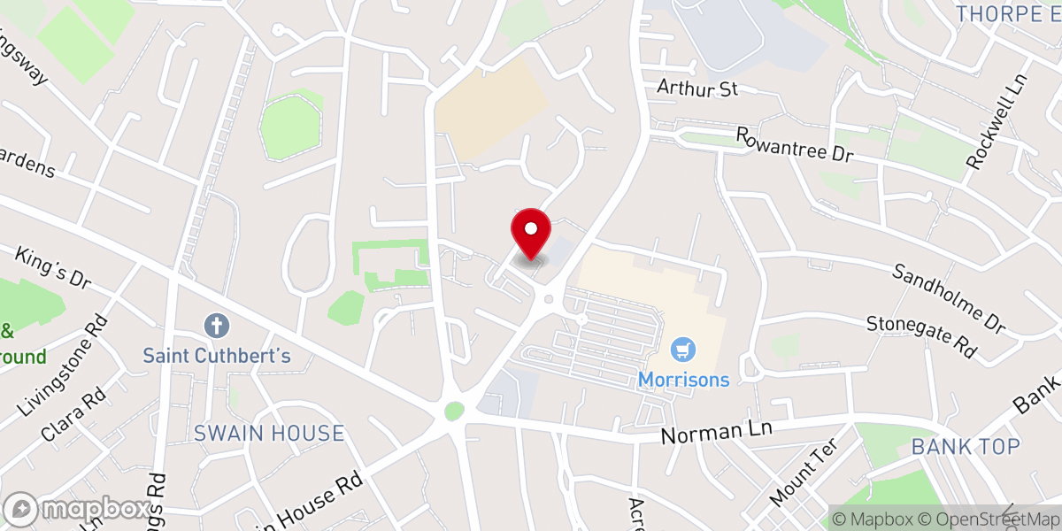 Map showing location of Church on the Way