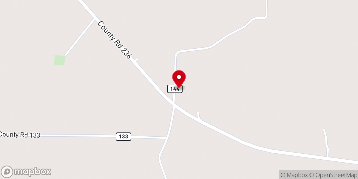 Map showing location of Sanderson Chapel Church