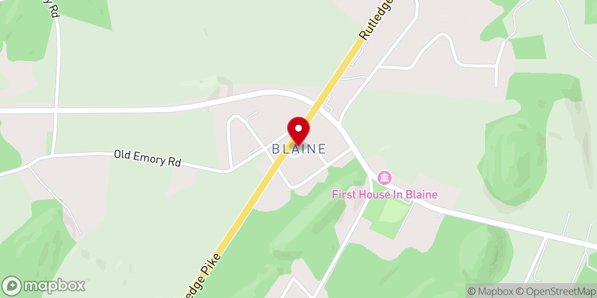 Map showing location of Blaine