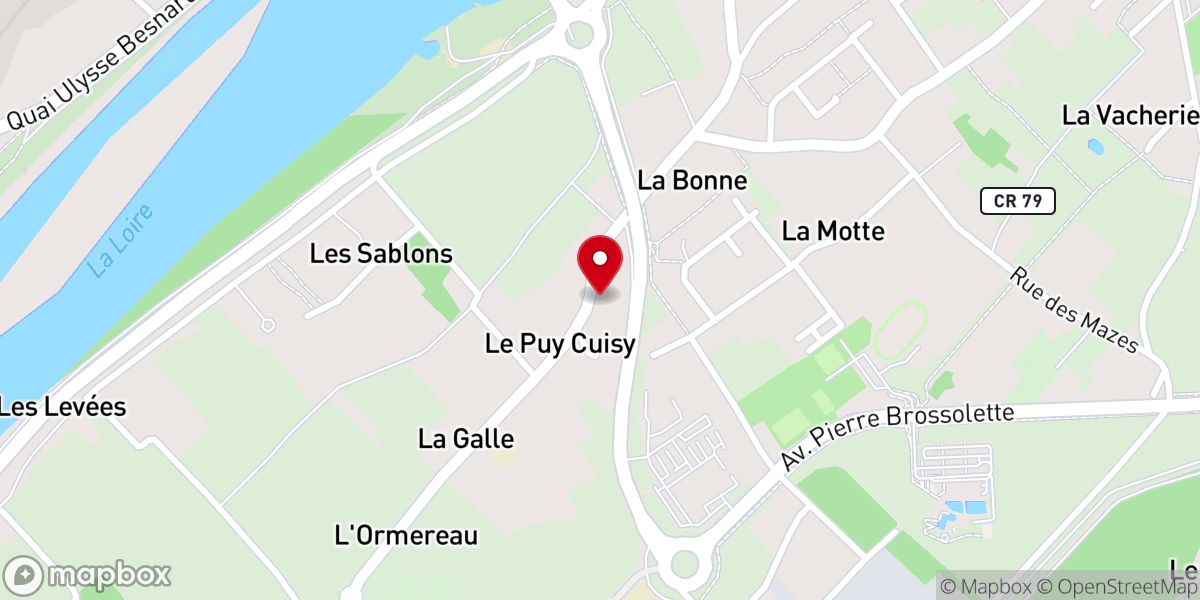 Map showing location of Église Évangélique Vie et Lumière