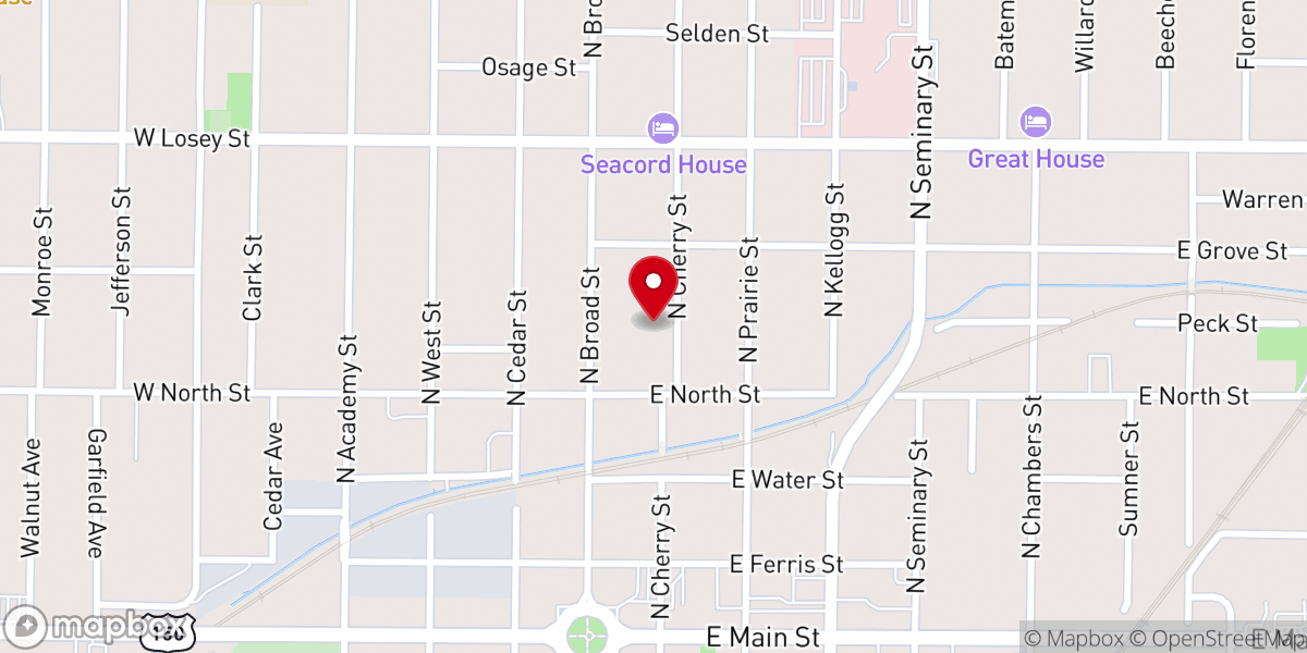 Map showing location of Tran Family Ministries Inc