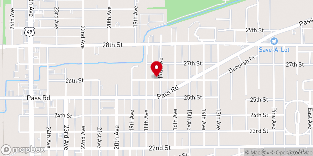 Map showing location of Discovery Church