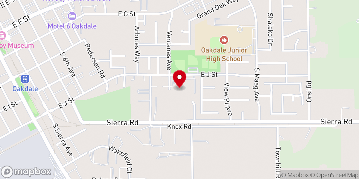 Map showing location of Redeemer Oakdale
