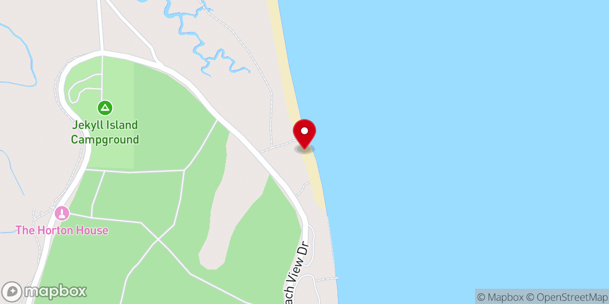 Map showing location of Driftwood Beach