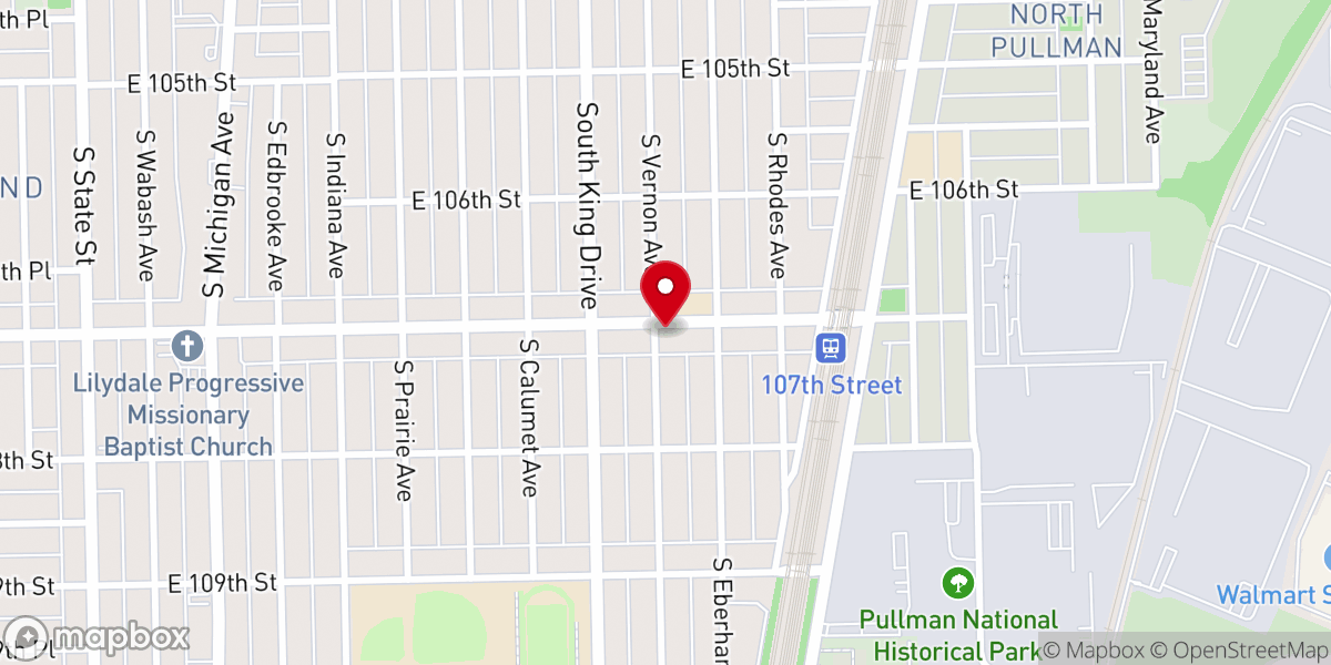 Map showing location of Church of the Living Water