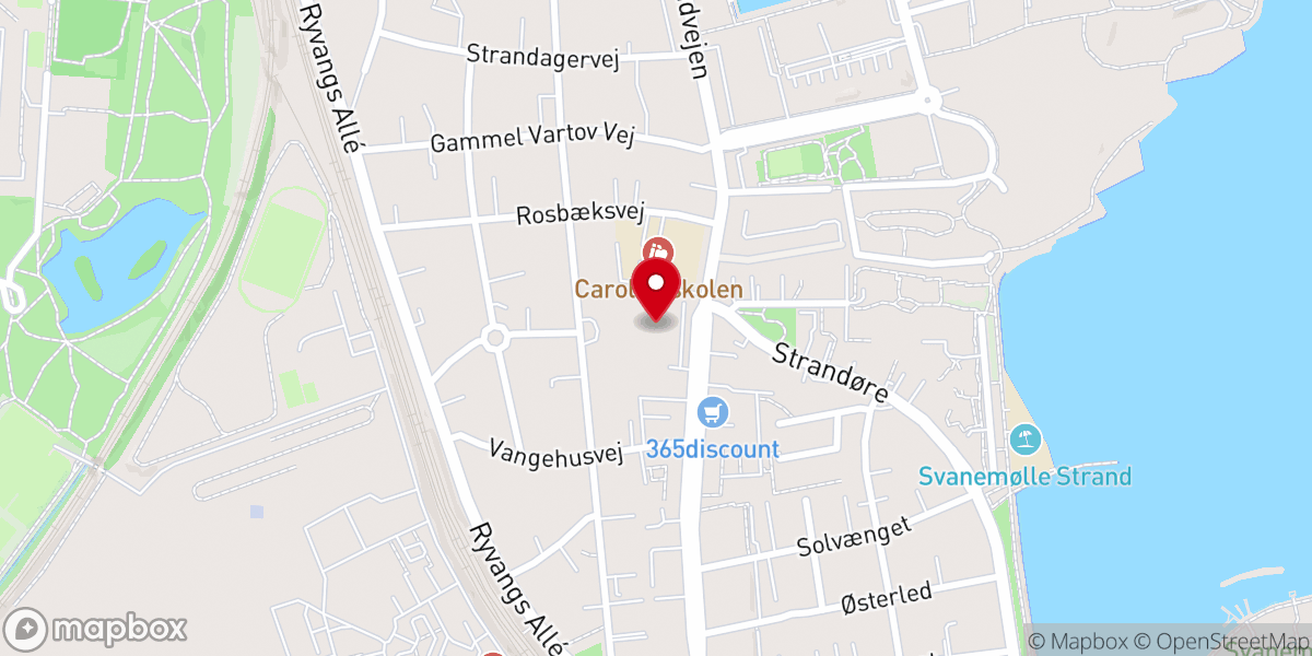 Map showing location of Immaculatakirken