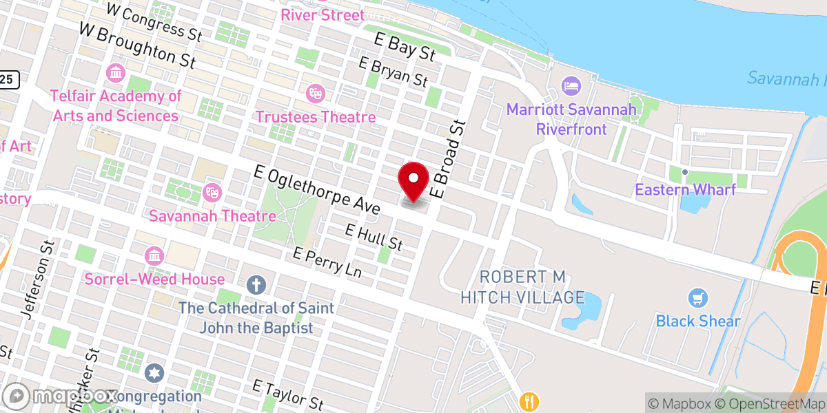 Map showing location of Life Bridge Inner City Church