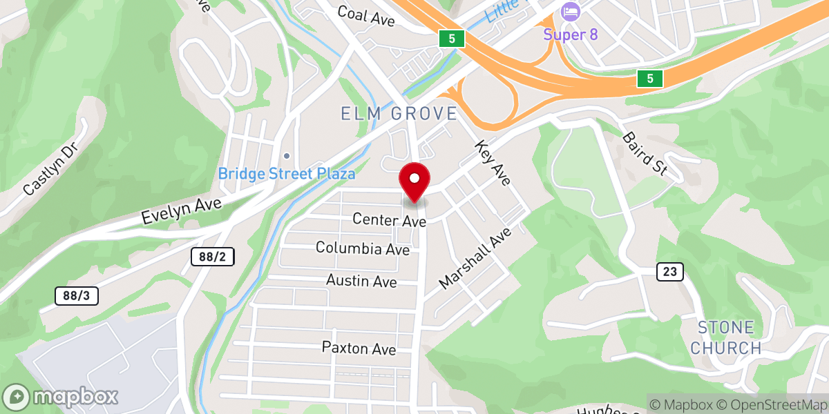 Map showing location of Heavenview Apostolic Church