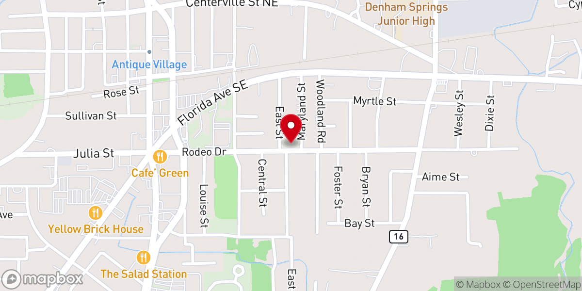 Map showing location of First Church of God In Christ