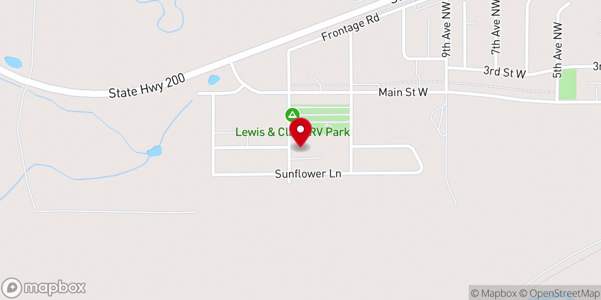 Map showing location of Hazen Christian Fellowship