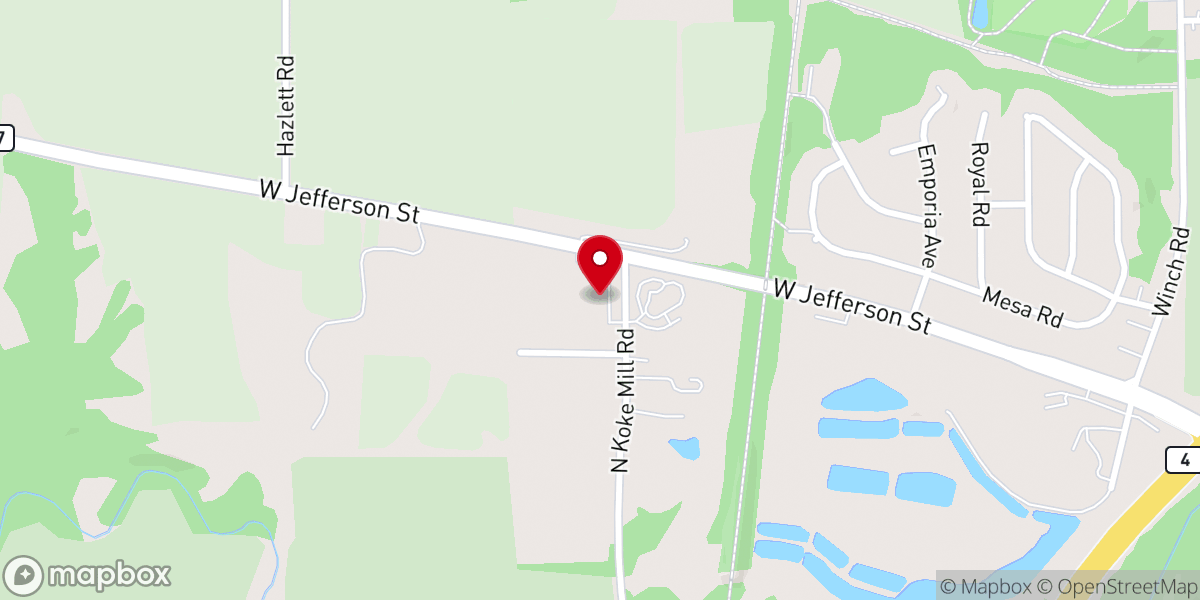 Map showing location of Springfield First SDA Church
