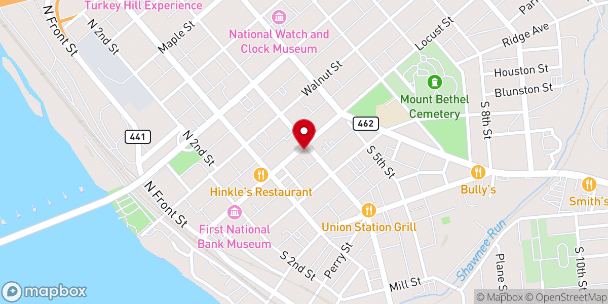 Map showing location of Hands Across the Street