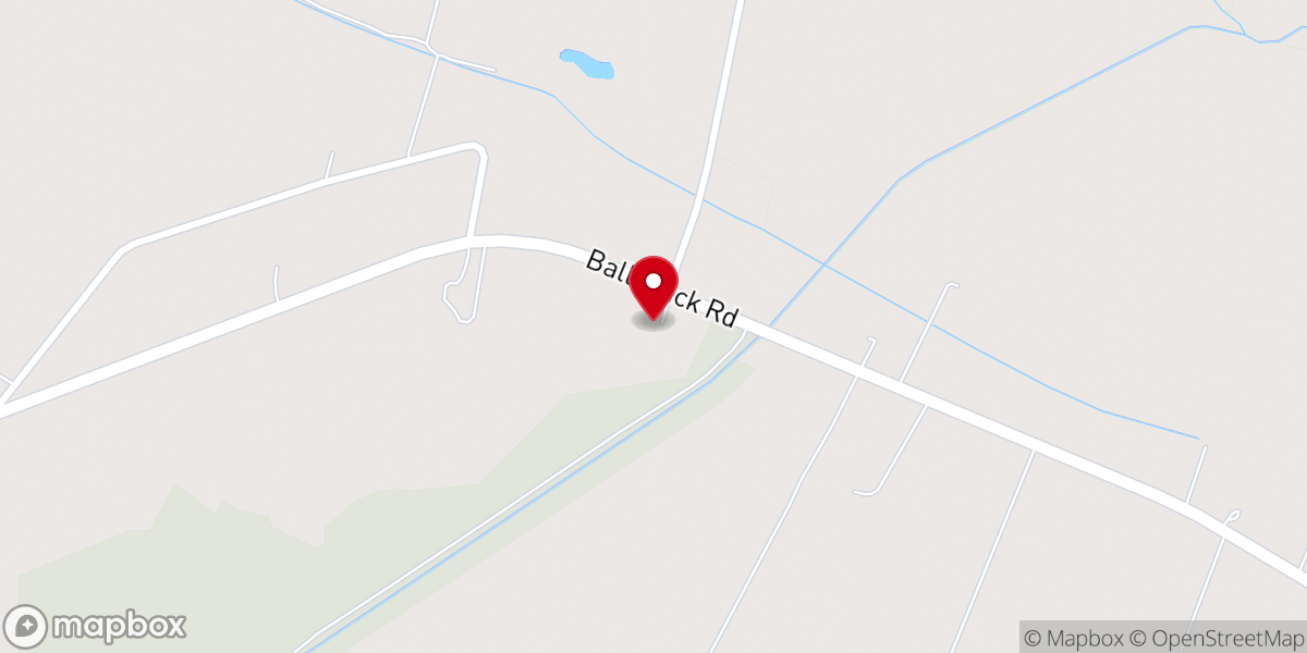 Map showing location of Lake Drummond Baptist Church