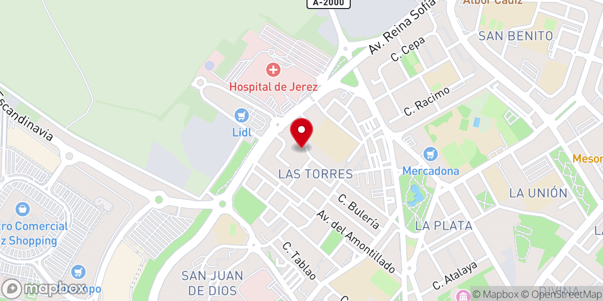 Map showing location of Hermandad de la Salvación de Jerez