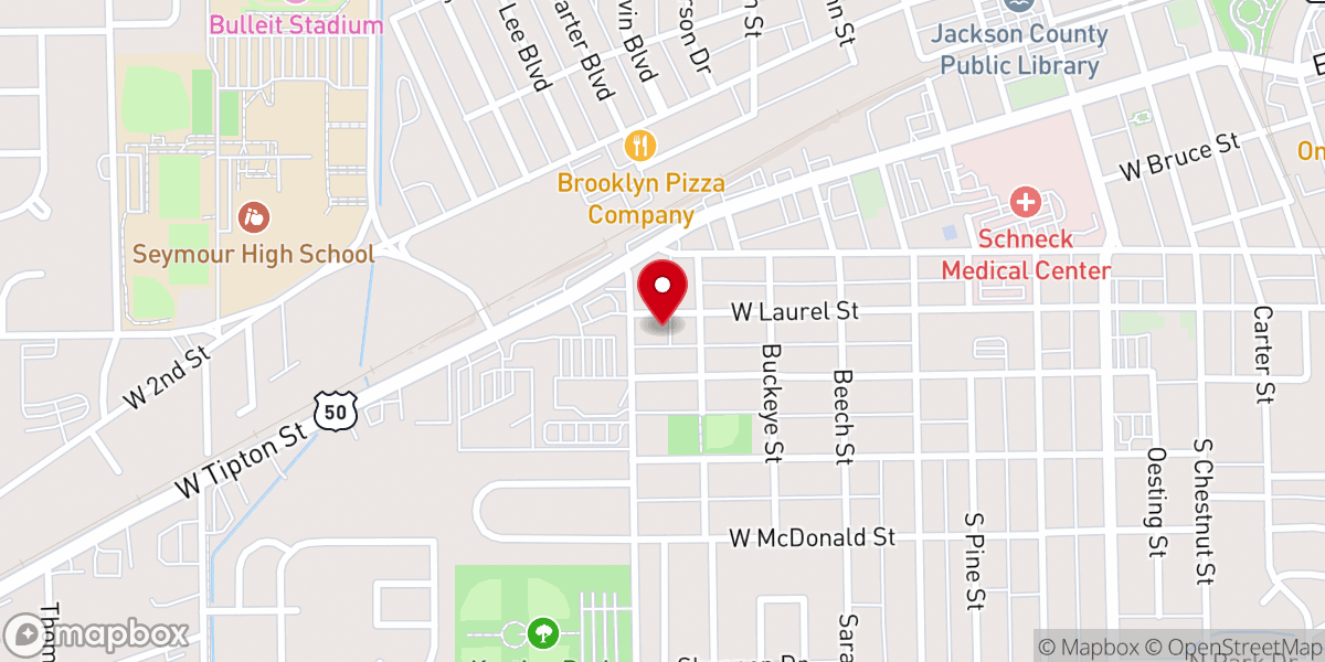 Map showing location of Trinity Pentecostal Chapel