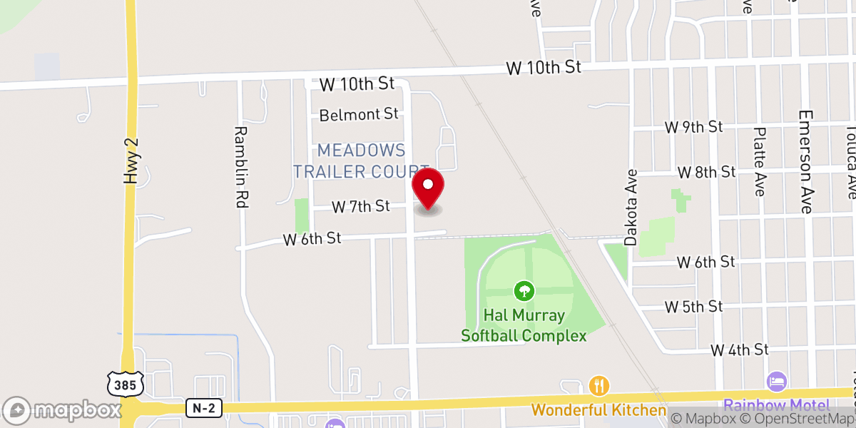 Map showing location of Evangelical Free Church of Alliance