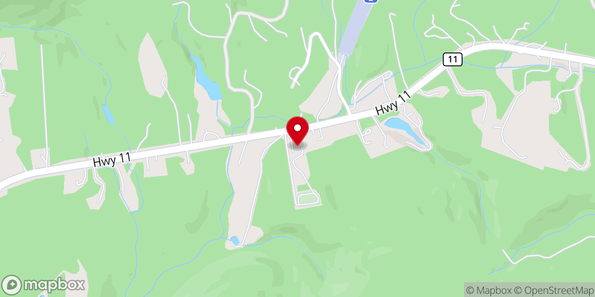 Map showing location of Hopewell Independent Baptist Church