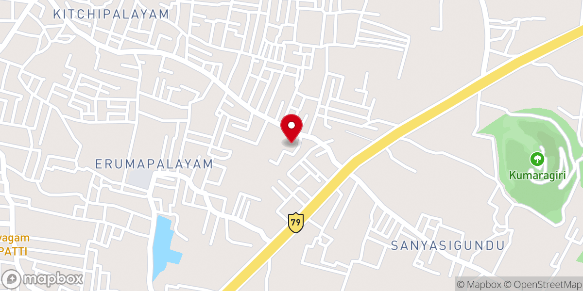 Map showing location of St. Joseph's Church.