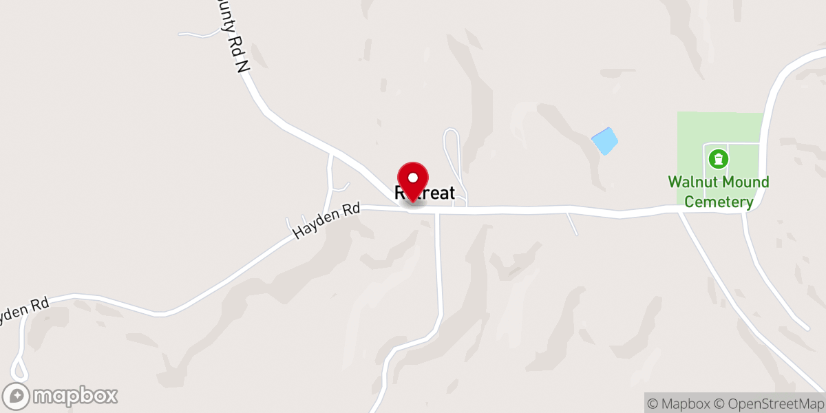 Map showing location of Retreat Methodist Church