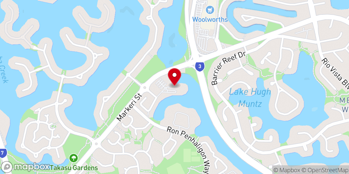 Map showing location of Newlife Church Robina