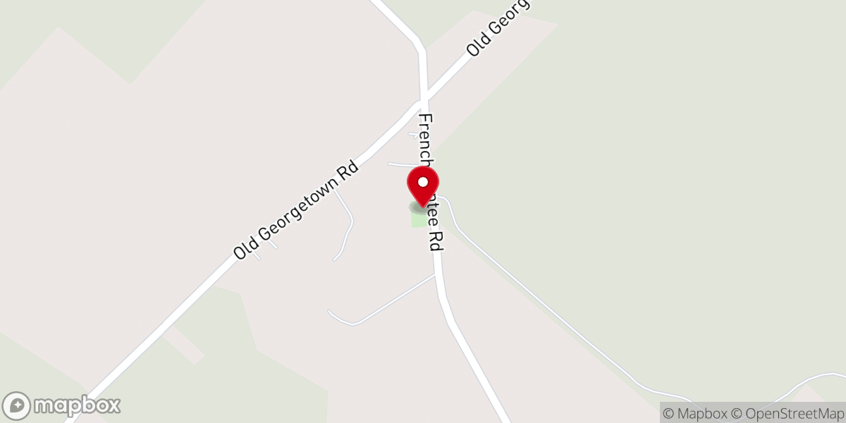 Map showing location of Wrens Chapel United Methodist