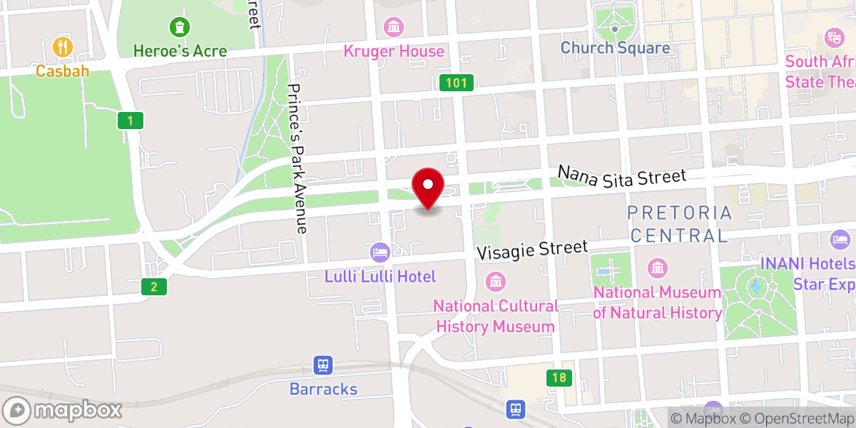 Map showing location of RAMAH FULL GOSPEL PRETORIA