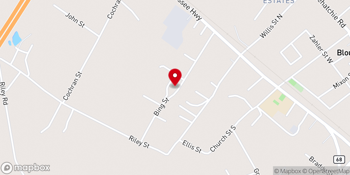 Map showing location of St. Jude Apostolic Church House of Refuge for All