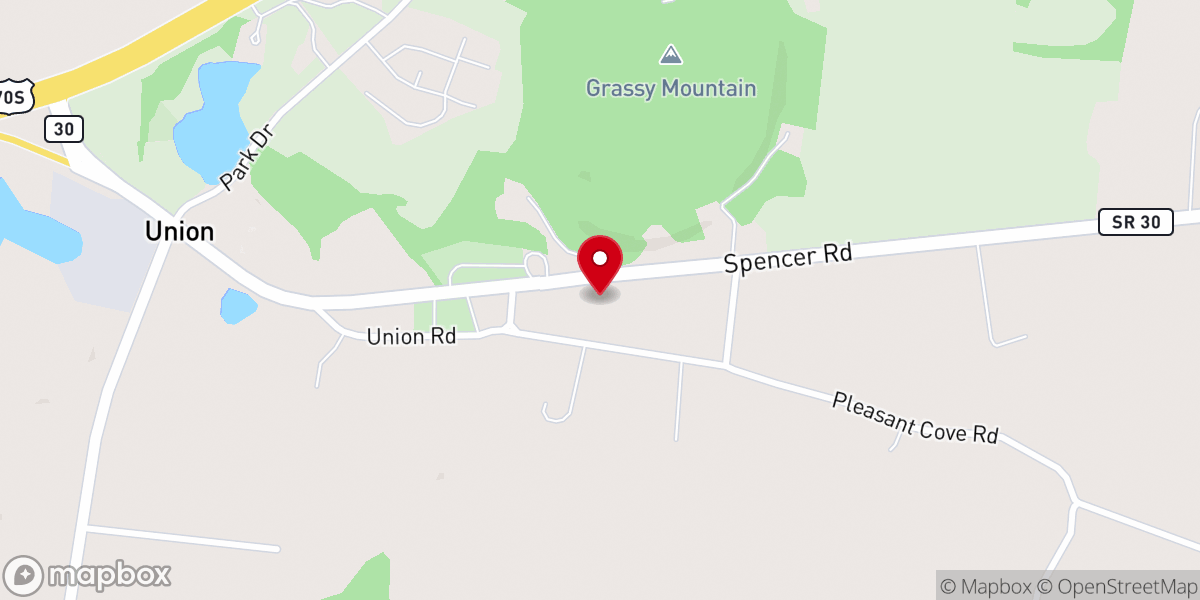 Map showing location of Church of Christ at Mount View